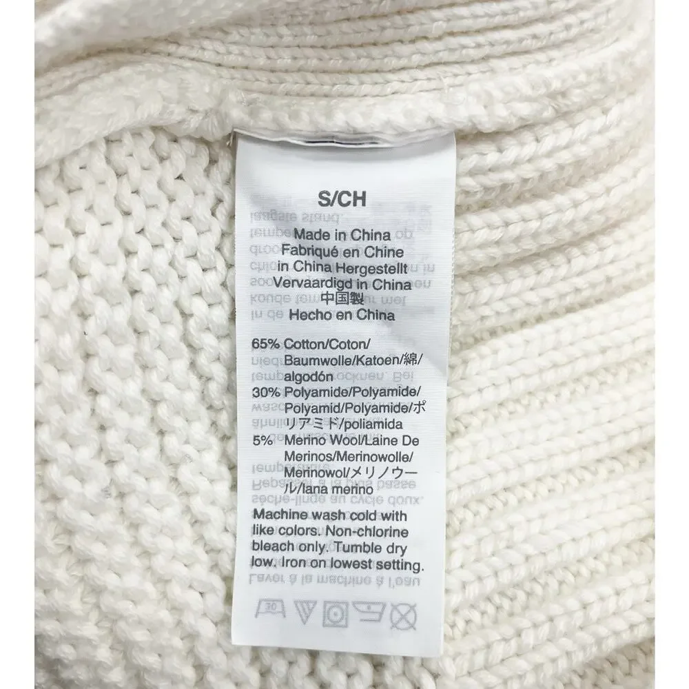 J. Crew Merino Wool Turtleneck Short Sleeve Sweater Minimalist Casual Size Small